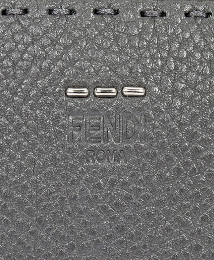 Leather Clutch- Grey